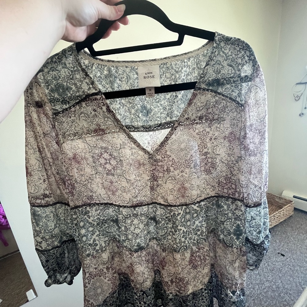 Women’s boho dress shirt